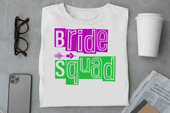 Bride Squad Embroidery Design