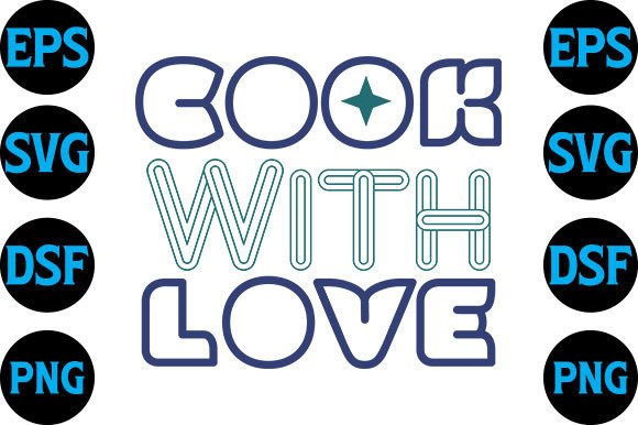 Cook with Love Potholder Svg Design