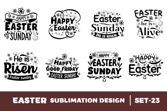 Happy Easter Sublimation Bundle Set-23