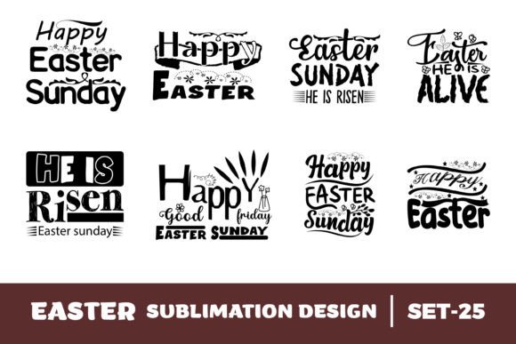 Happy Easter Sublimation Bundle Set-25