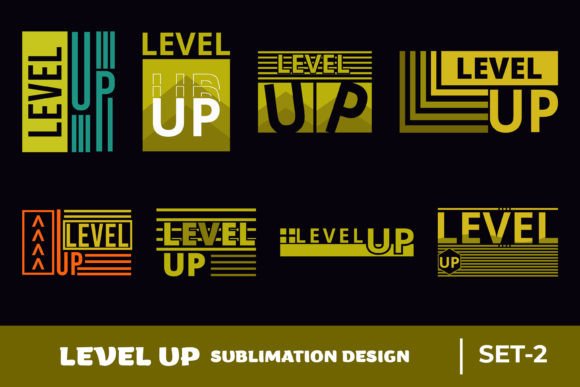 Level Up Quote Sublimation Bundle Set-2