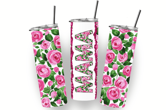 MAMA Tumbler Pink Floral