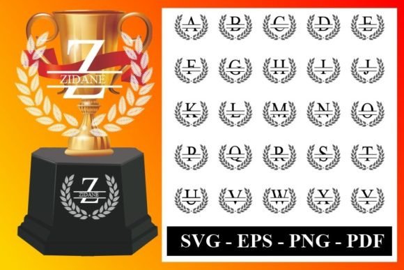 Monogram TROPHY NAME of CUP WINNER Use F