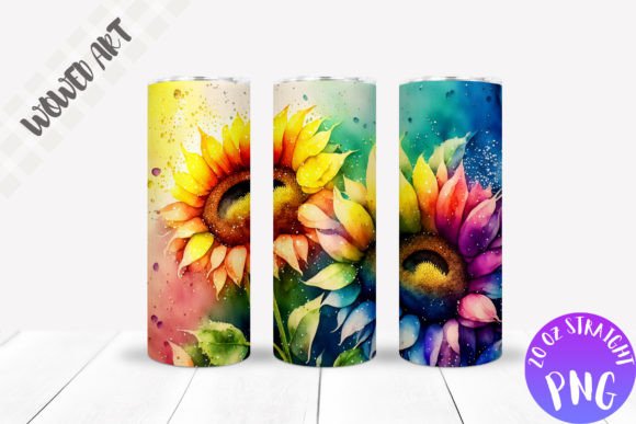 Sunflowers 20 Oz Tumbler Wrap