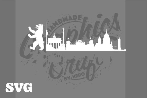 T-Shirt SVG Template Berlin Silhouette