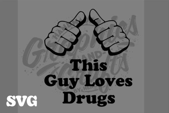 T-Shirt SVG Template This Guy Loves Dru