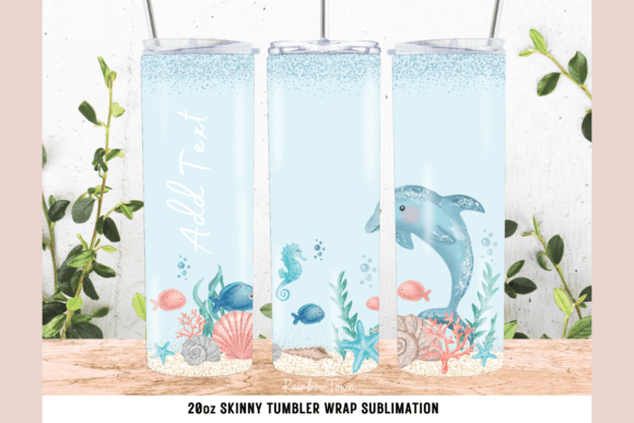 Under Water Skinny Tumbler Wrap