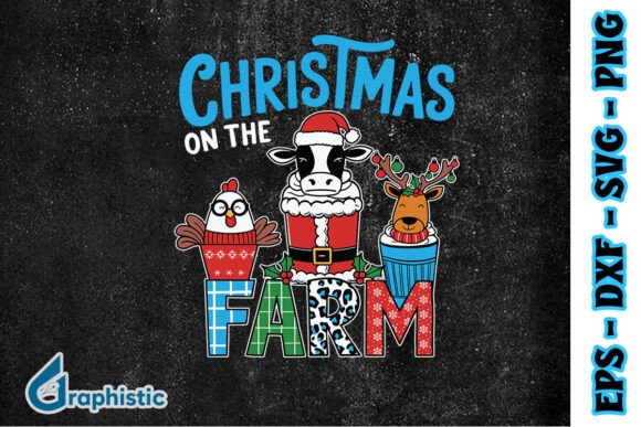 Xmas on the Farm Cup SVG